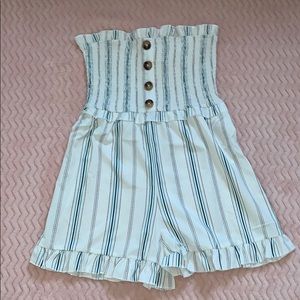 Shein strapless romper